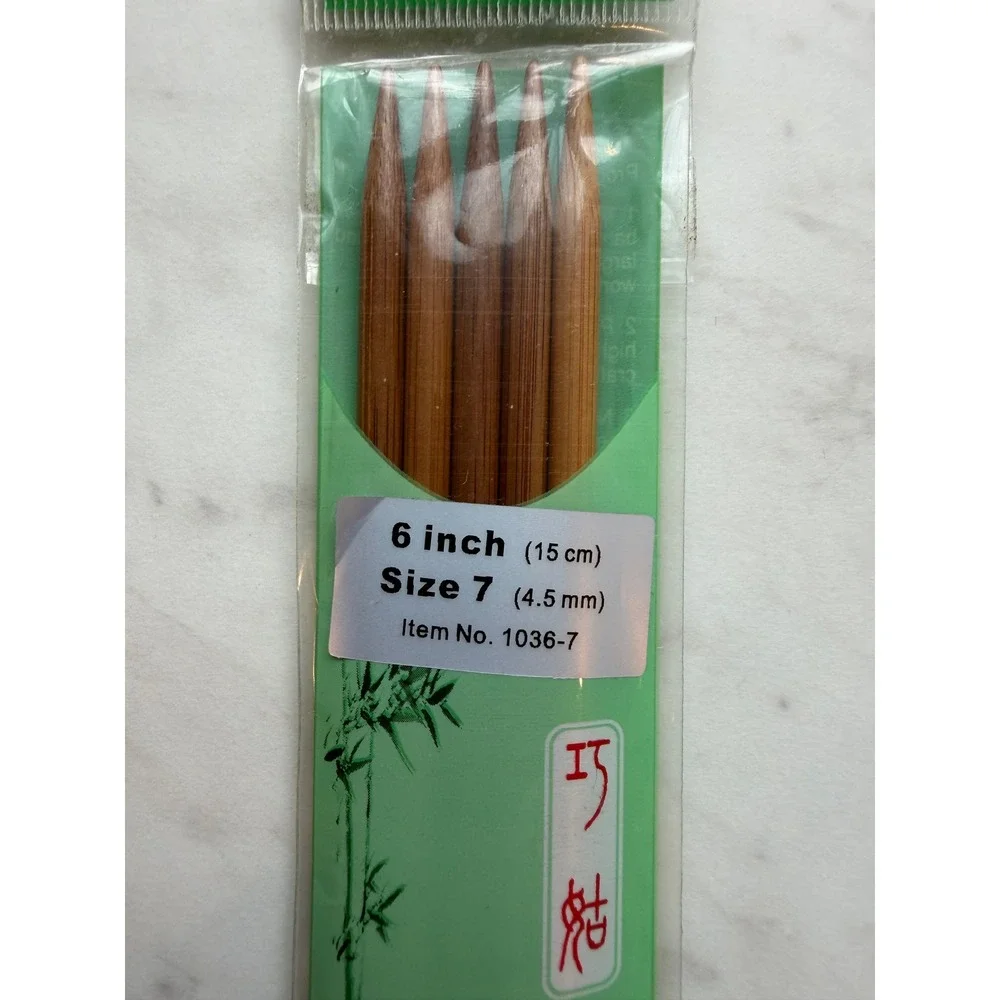 ChiaoGoo Knitter's Pride Clover Knitting DPN Needles Mixed Sizes Bamboo Lot of 3